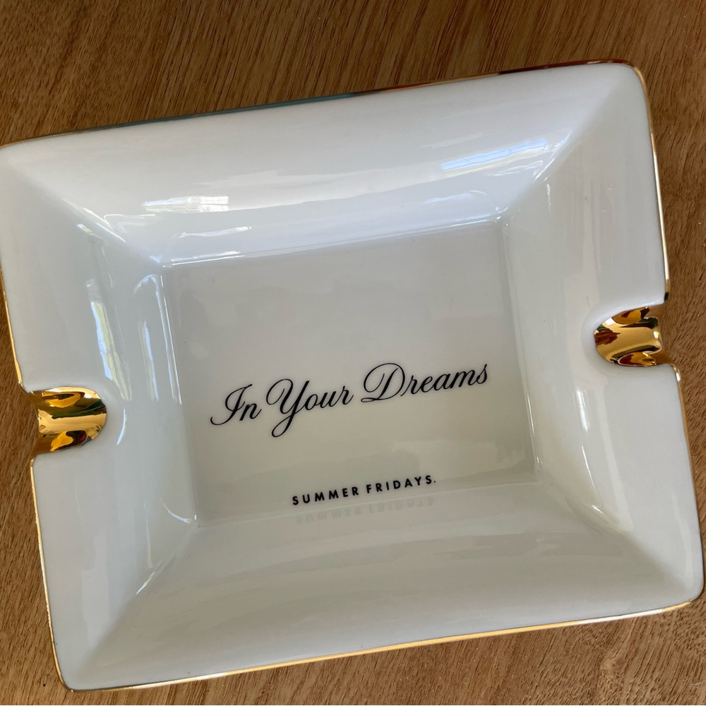 Summer Fridays ashtray or jewelry tray.